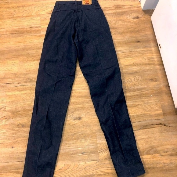 Vintage TALL panhandle slims sequin western jeans super high waist long size 7-8 - Picture 4 of 10